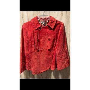 Red suede jacket